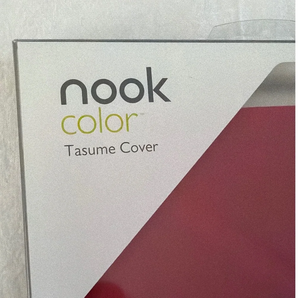 Barnes & Noble Nook Color Tasume Cover Ruby Red Polyurethane Folio Stand Case